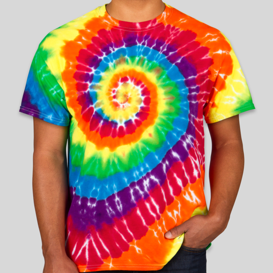 Dyenomite 100 Cotton Rainbow Tie-Dye T