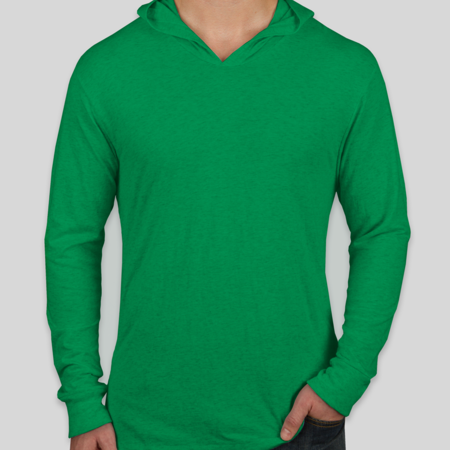 Next Level Tri-Blend Hooded Long Sleeve TT
